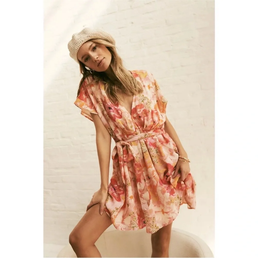 Free People ❥ Floral Mini Dress - Picture 7 of 8